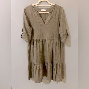 Bellambra ITALIAN DESIGNER 100% Linen Dress Bellambra Size extra small